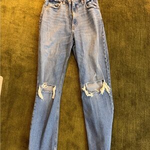 Abercrombie & fitch straight high rise jeans